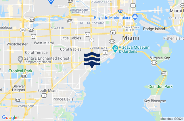 21st Street (Miami), United States潮水