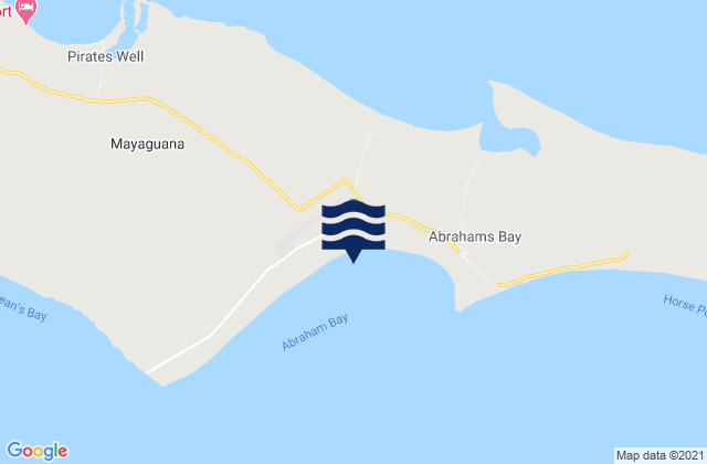 Abraham Bay Mayaguana Island, Haiti潮水