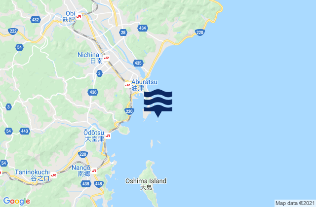 Aburatsu, Japan潮水