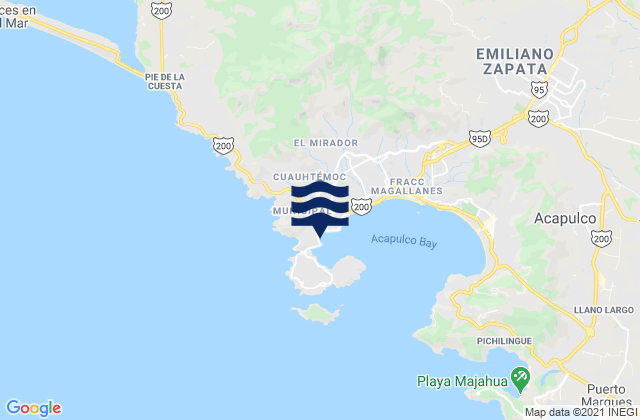 Acapulco de Juárez, Mexico潮水