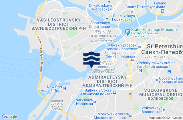 Admiralteisky, Russia潮水