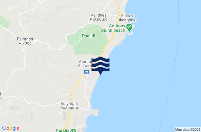 Afántou, Greece潮水