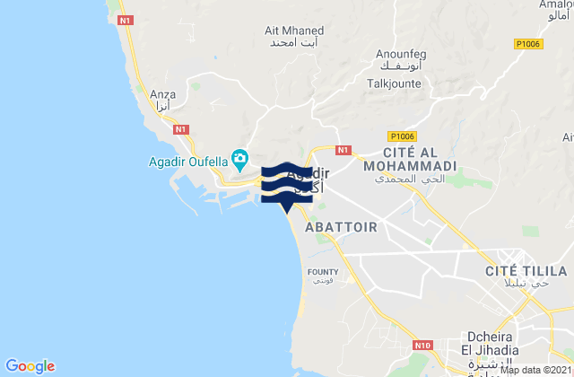 Agadir, Morocco潮水