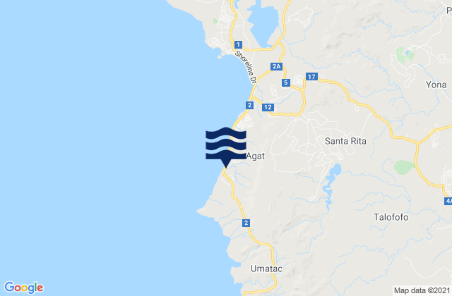 Agat Municipality, Guam潮水