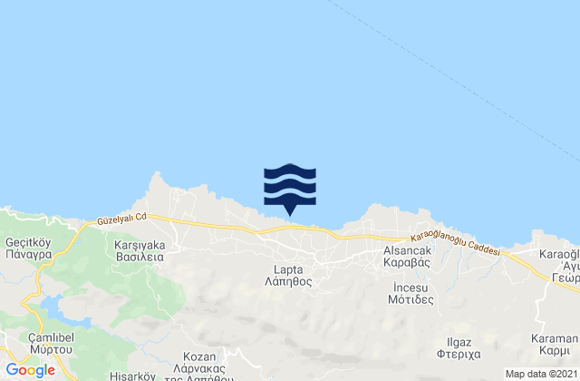 Agridáki, Cyprus潮水