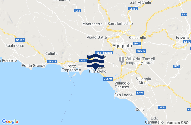 Agrigento, Italy潮水