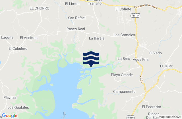 Agua Fría, Honduras潮水