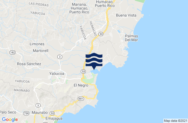 Aguacate Barrio, Puerto Rico潮水