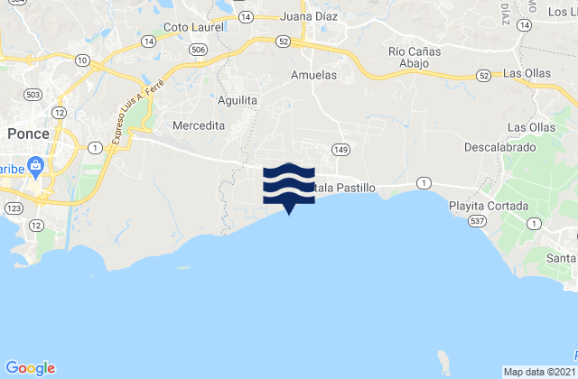 Aguilita, Puerto Rico潮水