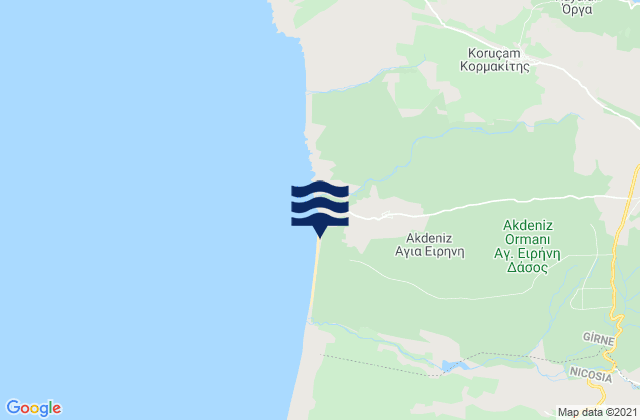 Agía Eiríni, Cyprus潮水