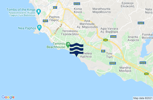 Agía Marinoúda, Cyprus潮水