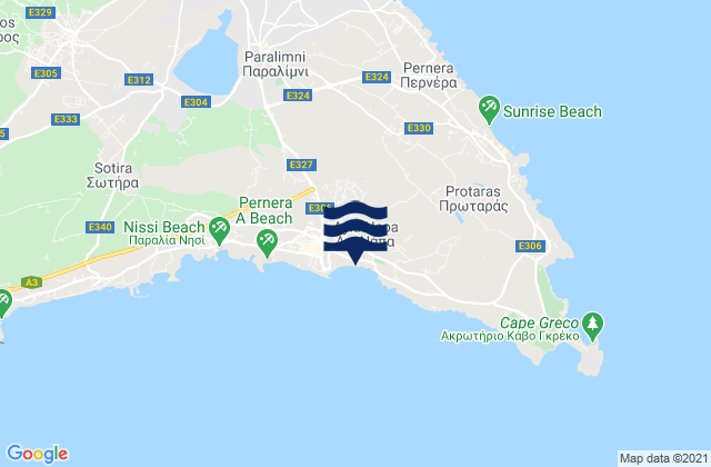 Agía Nápa, Cyprus潮水