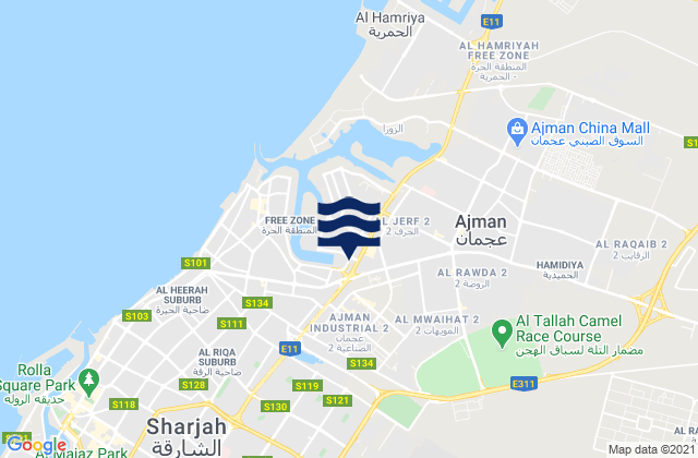 Ajman City, United Arab Emirates潮水
