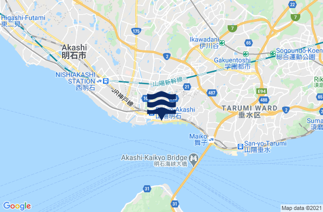 Akasi, Japan潮水