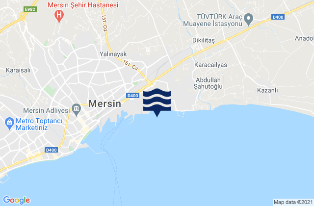 Akdeniz, Turkey潮水