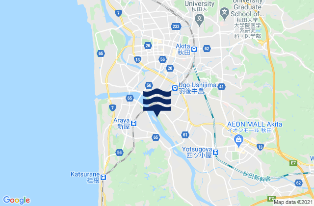 Akita, Japan潮水