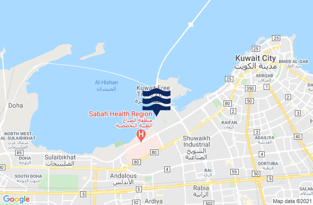 Al Asimah Governorate, Kuwait潮水