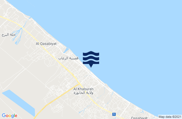 Al Khābūrah, Oman潮水
