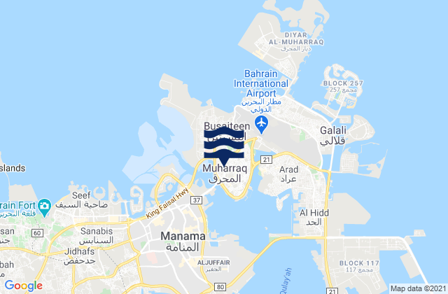 Al Muharraq, Bahrain潮水