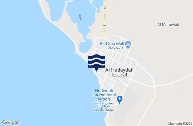 Al Ḩudaydah, Yemen潮水