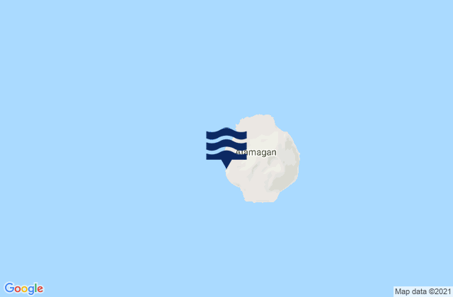 Alamagan Island, Northern Mariana Islands潮水