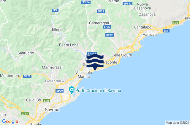 Albisola Superiore, Italy潮水