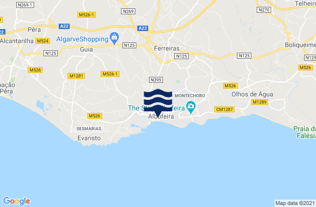 Albufeira, Portugal潮水