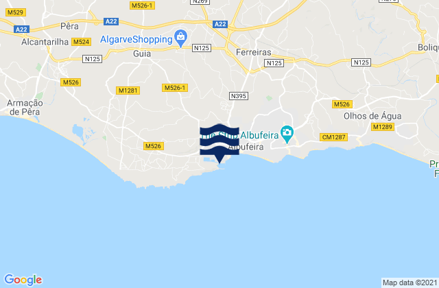 Albufeira, Portugal潮水