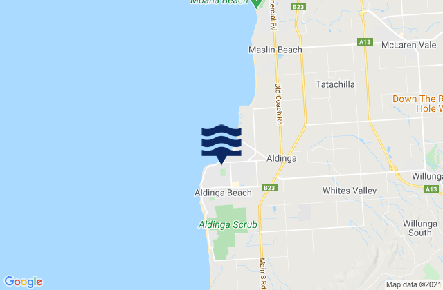 Aldinga Beach, Australia潮水