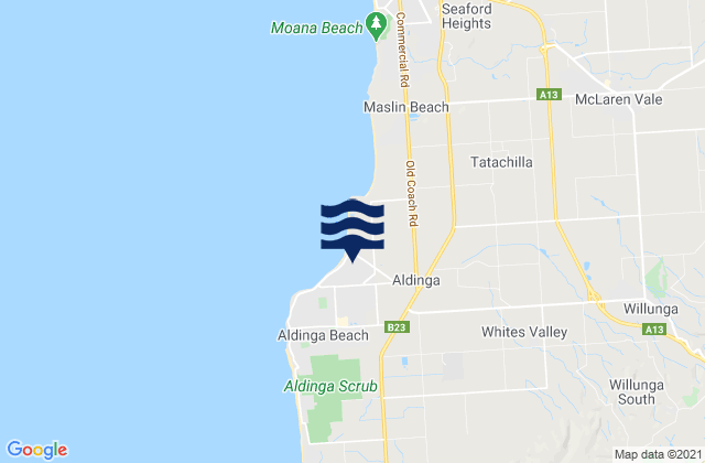Aldinga, Australia潮水