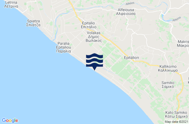 Alfeioúsa, Greece潮水