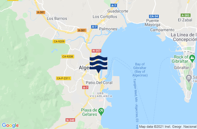 Algeciras, Spain潮水