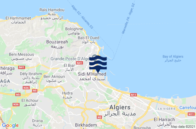 Alger, Algeria潮水