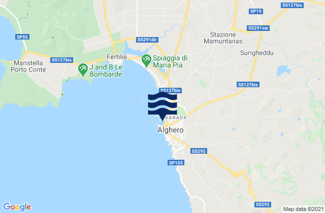 Alghero, Italy潮水
