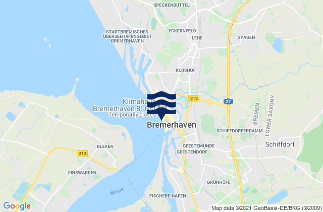 Alter Hafen, Germany潮水