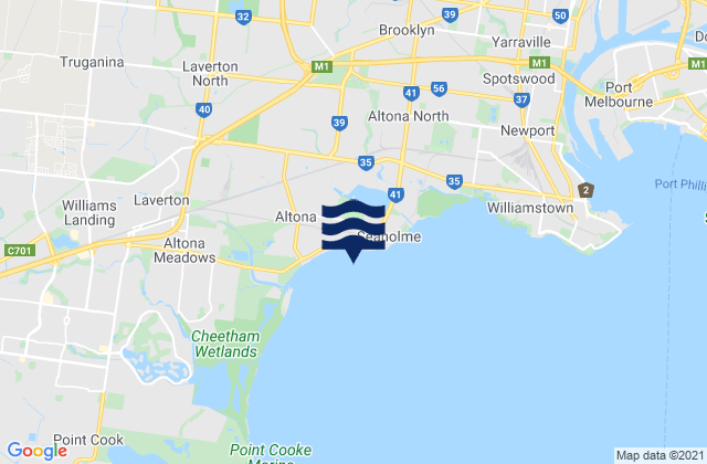 Altona Pier, Australia潮水