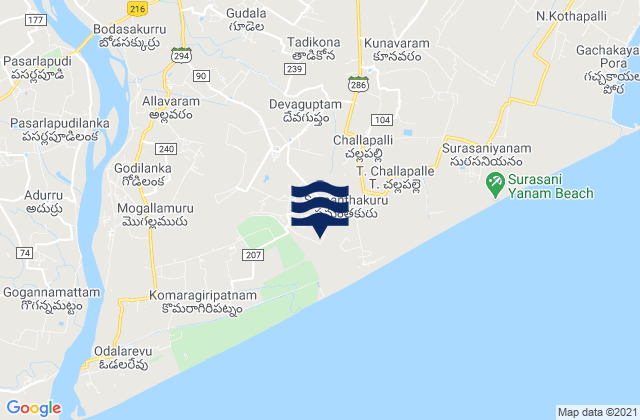 Amalāpuram, India潮水
