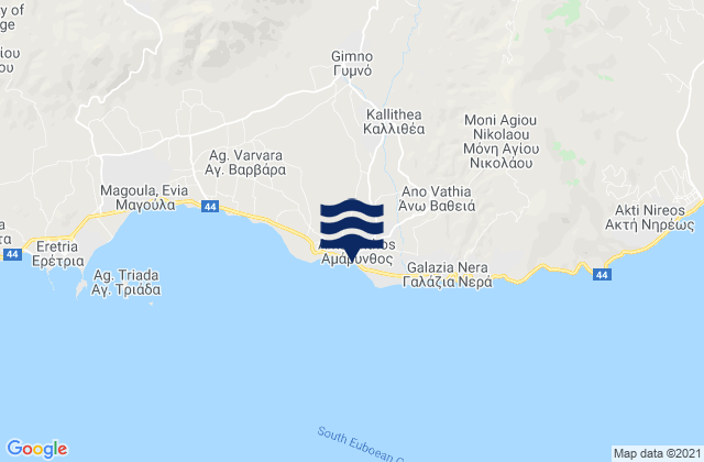 Amárynthos, Greece潮水