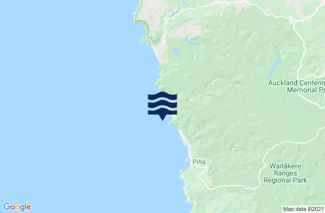 Anawhata, New Zealand潮水
