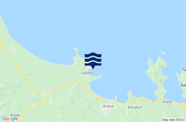 Anewa Bay, Papua New Guinea潮水