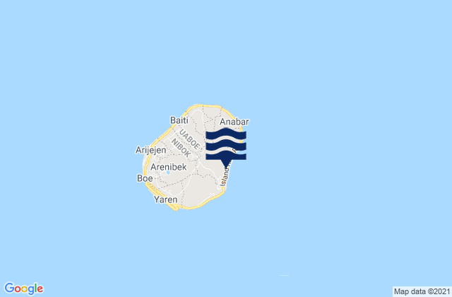 Anibare District, Nauru潮水