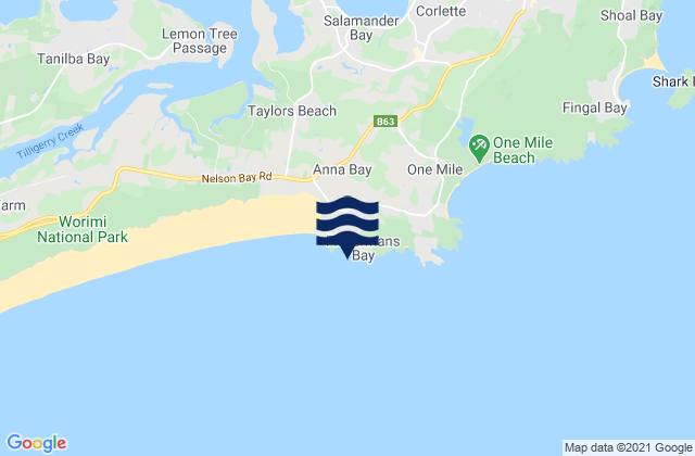 Anna Bay, Australia潮水