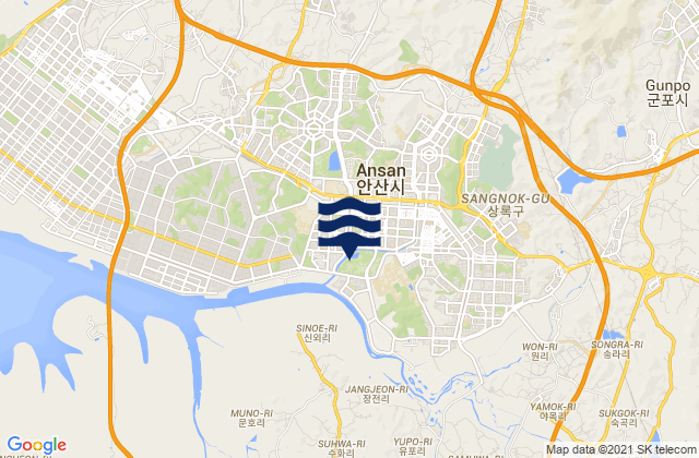 Ansan-si, South Korea潮水