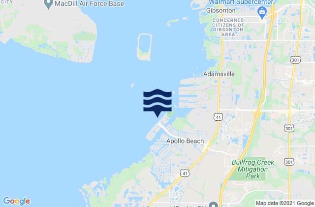 Apollo Beach Hillsborough Bay, United States潮水