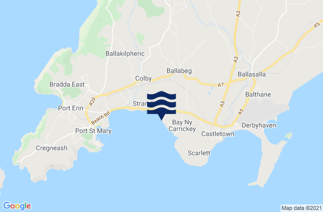 Arbory, Isle of Man潮水