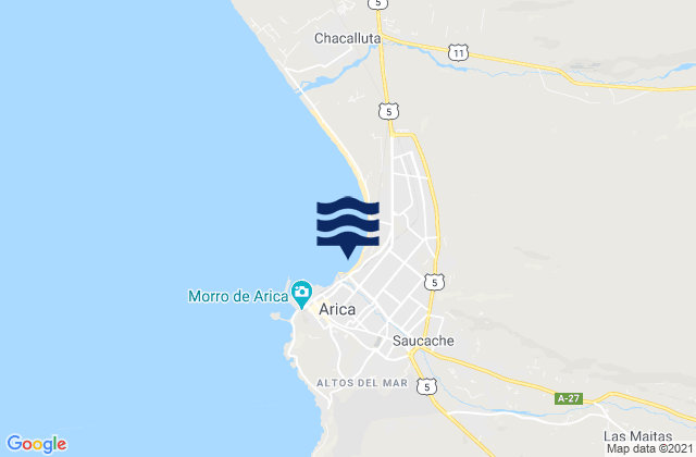 Arica, Chile潮水