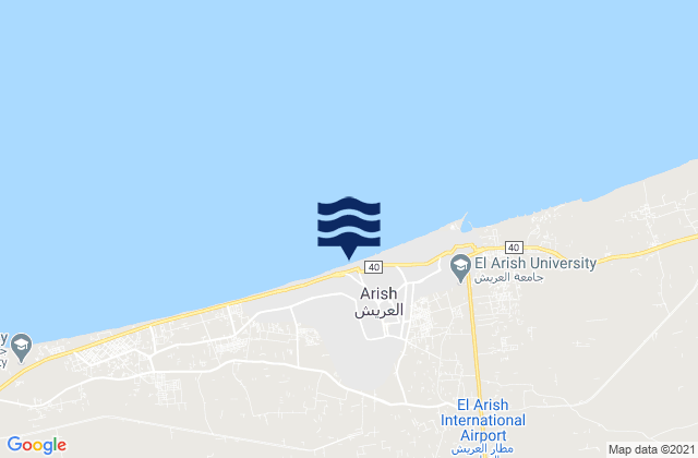 Arish, Egypt潮水