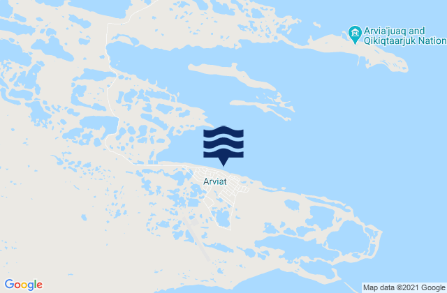 Arviat, Canada潮水