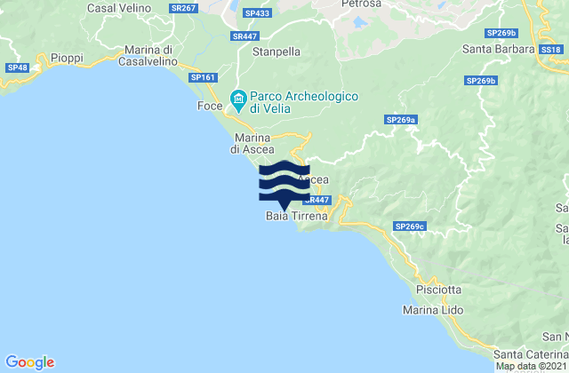 Ascea, Italy潮水