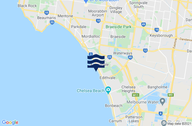 Aspendale, Australia潮水